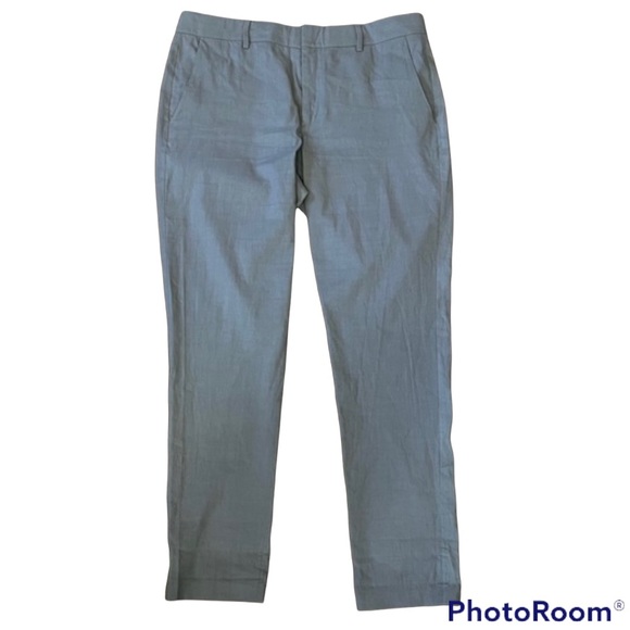 VINCE Linen Blend High Waisted Pants 12 - Picture 2 of 10